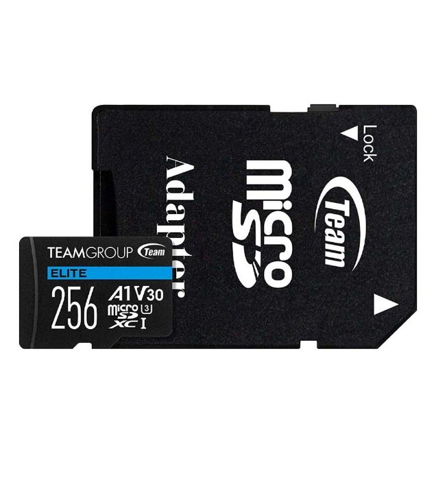 تصویر  کارت حافظه microSDXC تیم گروپ مدل Ultra HD  کلاس 10 U3 سرعت 100MB/Sبه همراه آداپتور ظرفیت 256 گیگابایت