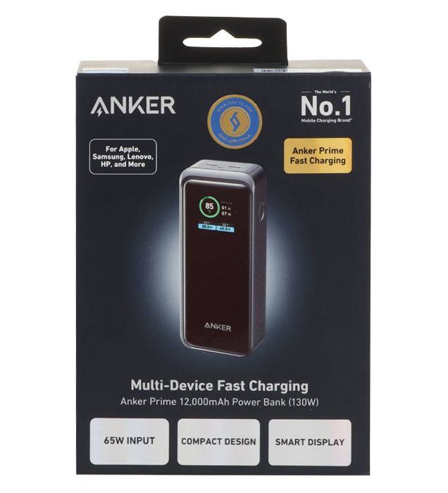 تصویر  پاوربانک 130W انکر مدل A1335 ظرفیت 12000 میلی آمپر ساعت