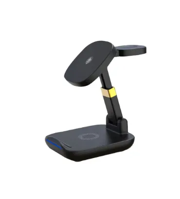 شارژر وایرلس سه کاره گرین لاین مدل GN3IN1FLWCBK