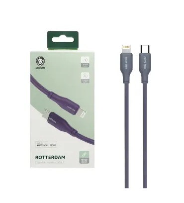 تصویر  کابل شارژ فست Type-C to Lightning گرین لاین مدل GNRTTYCTLTGPL طول 1.2 متری