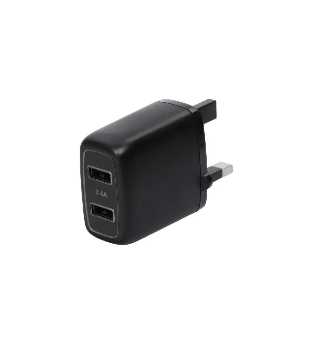 تصویر  شارژر دیواری فست دو پورت گرین لاین مدل GNC24AWCBK 12W