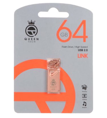 نمایش جزئیات برای فلش مموری کوئین مدل LINK USB 2.0 ظرفیت 64 گیگابایت تصویر فلش مموری کوئین مدل LINK USB 2.0 ظرفیت 64 گیگابایت