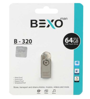 تصویر  فلش مموری بکسو مدل B-320 USB 2.0 ظرفیت 64 گیگابایت