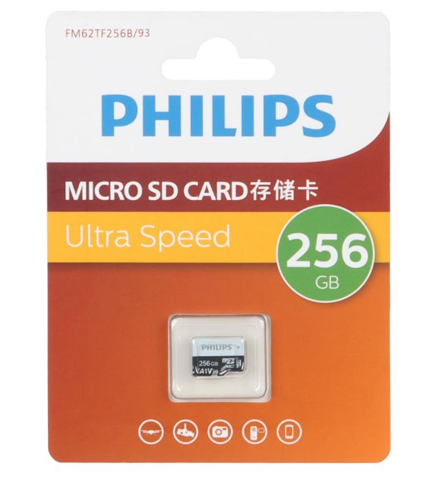 تصویر  کارت حافظه microSDHC فیلیپس مدل Ultra کلاس 10 استاندارد U3 ظرفیت 256 گیگابایت