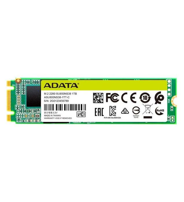 تصویر  هارد SSD اینترنال ای دیتا مدل SATA M2 2280 SU650 ظرفیت 1 ترابایت