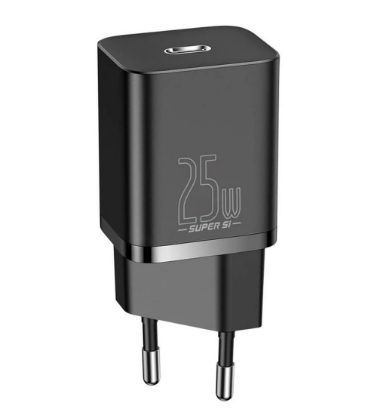 تصویر  شارژر دیواری 25W باسئوس مدل Super Si 1C EU