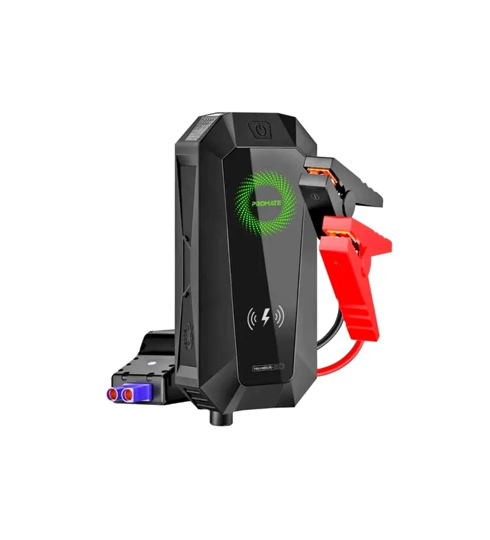 تصویر  پاوربانک و استارتر خودرو پرومیت مدل HexaBolt-20 ظرفیت 19200 میلی آمپر ساعت