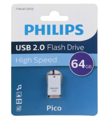 تصویر فلش مموری فیلیپس مدل Pico USB 2.0 ظرفیت 64 گیگابایت