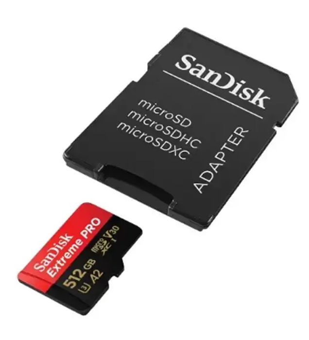 تصویر  کارت حافظه سن دیسک میکرو اس دی ایکس سی مدل Extreme Pro UHS-I gn6ma با سرعت 200 مگابایت در ثانیه به همراه آداپتور ظرفیت 512 گیگابایت