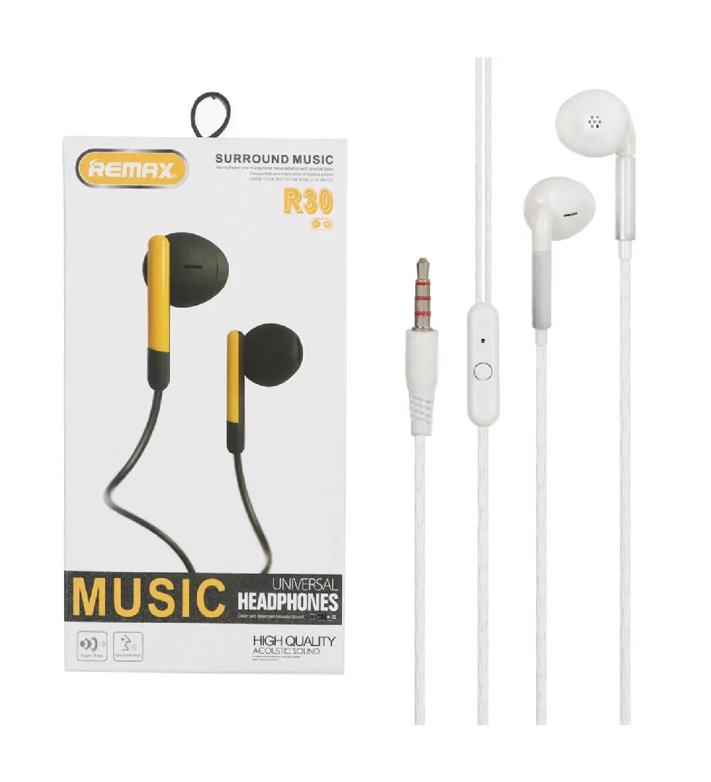 تصویر  هندزفری سیمی ریمکس مدل R30