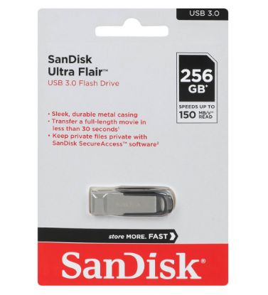 تصویر  فلش مموری سن دیسک مدل Ultra Flair USB 3.0 ظرفیت 256 گیگابایت