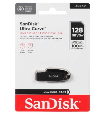 فلش مموری سن دیسک مدل Ultra Curve 3.2 ظرفیت 128 گیگابایت
