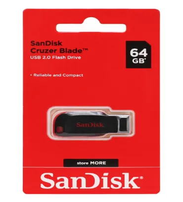 تصویر  فلش مموری سن دیسک مدل Blade USB 2.0 ظرفیت 64 گیگابایت