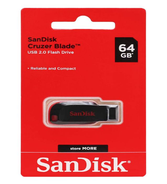 تصویر  فلش مموری سن دیسک مدل Blade USB 2.0 ظرفیت 64 گیگابایت