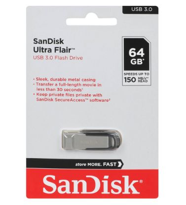 تصویر  فلش مموری سن دیسک مدل Ultra Flair USB 3.0 ظرفیت 64 گیگابایت