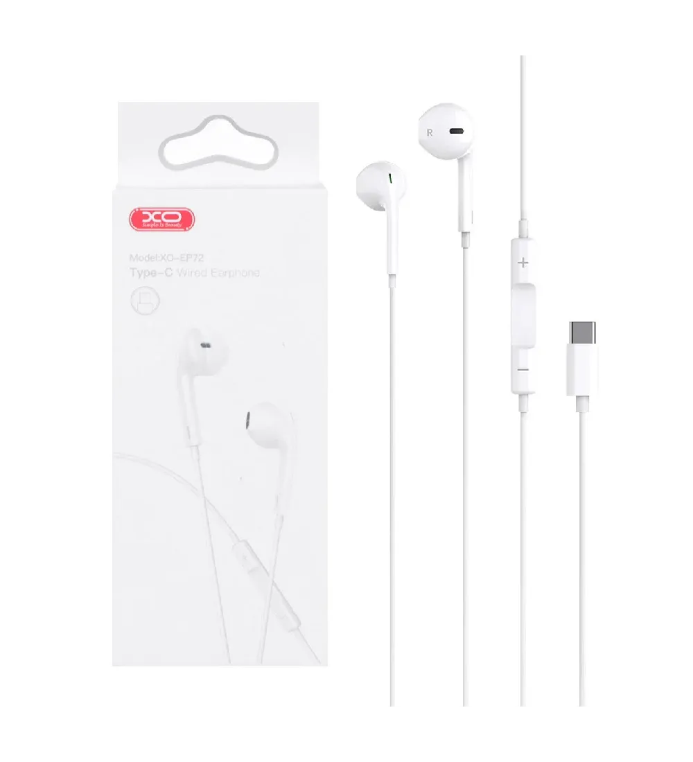 تصویر  هندزفری سیمی ایکس او Type-C مدل EP72