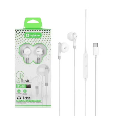 تصویر  هندزفری سیمی آی وی وینز با پورت Type-C مدل i-111