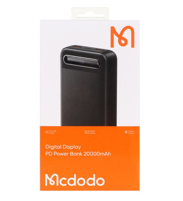 تصویر  پاور بانک 10W مک دودو مدل MC-443 ظرفیت 20000 میلی آمپر ساعت