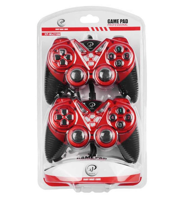 تصویر  دسته بازی با سیم دوبل شوک دار ایکس پی پروداکت مدل XP-Mx216M تصویر  دسته بازی با سیم دوبل شوک دار ایکس پی پروداکت مدل XP-Mx216M