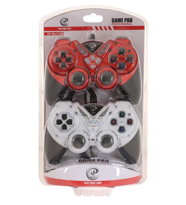 تصویر  دسته بازی با سیم دوبل شوک دار ایکس پی پروداکت مدل XP-Mx216M تصویر  دسته بازی با سیم دوبل شوک دار ایکس پی پروداکت مدل XP-Mx216M