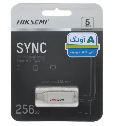 تصویر  فلش مموری هایک سمی مدل Sync USB 3.2 Type-C ظرفیت 256 گیگابایت