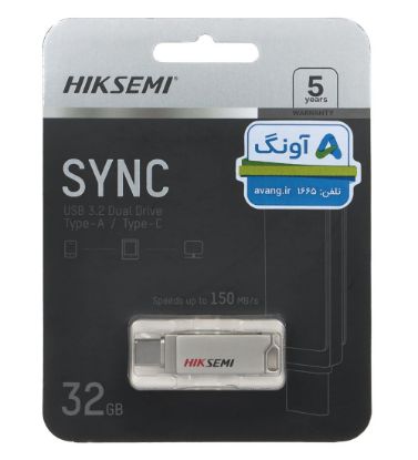 تصویر  فلش مموری هایک سمی مدل Sync USB 3.2 Type-C ظرفیت 32 گیگابایت