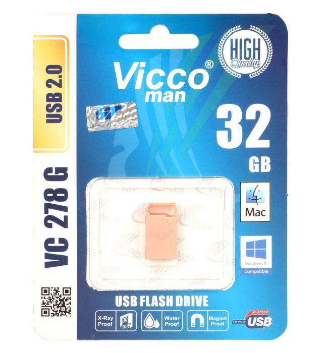 تصویر  فلش مموری ویکومن مدل VC278 G USB 2.0 ظرفیت 32 گیگابایت