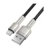 تصویر  کابل تبدیل USB به IP بیسوس مدل Cafule Metal Data Cable USB CALJK طول 25 سانتی متر