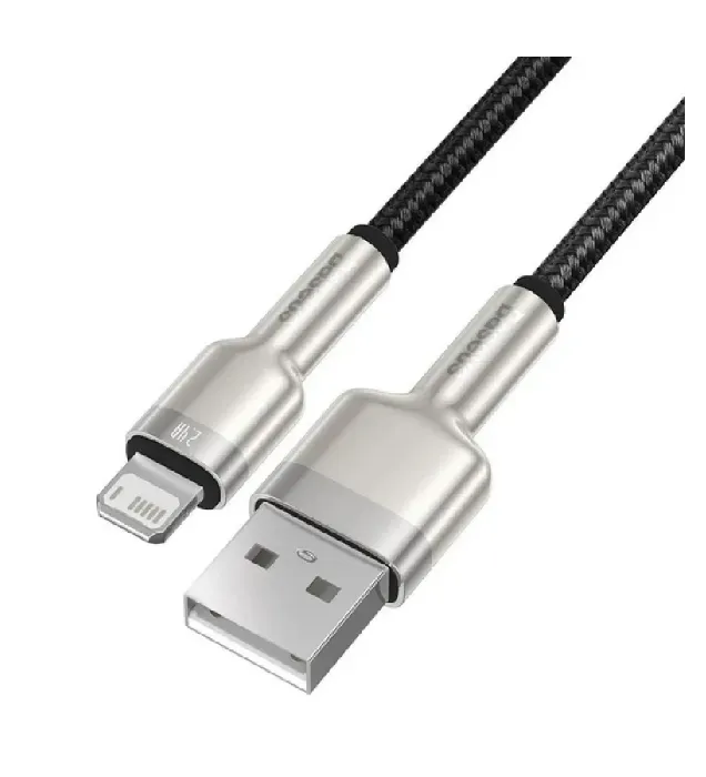 تصویر  کابل تبدیل USB به IP بیسوس مدل Cafule Metal Data Cable USB CALJK طول 25 سانتی متر