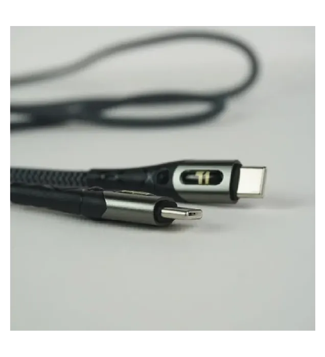 تصویر  کابل شارژ USB-C به USB-C تی وان مدل T1-D039-CC طول 1 متر