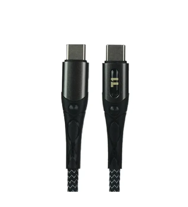 تصویر  کابل شارژ USB-C به USB-C تی وان مدل T1-D039-CC طول 1 متر