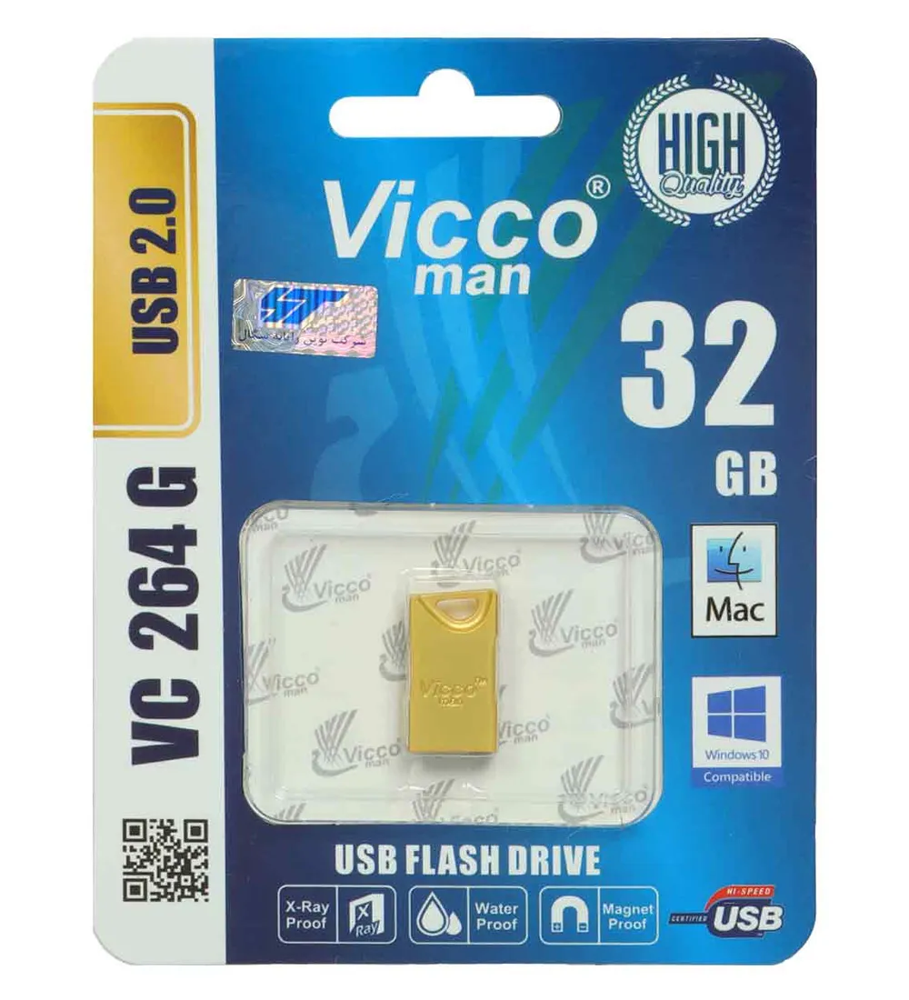 تصویر  فلش مموری ویکومن مدل VC264 G USB 2.0 ظرفیت 32 گیگابایت