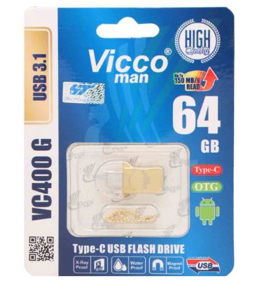فلش مموری ویکومن مدل VC400 G USB 3.1 Type-c OTG ظرفیت 64 گیگابایت