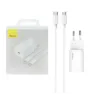 تصویر  شارژر دیواری بیسوس 25 وات مدل TZCCSUP-L02 به همراه کابل شارژ Type-C