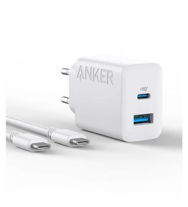 تصویر  شارژر دیواری 20W انکر مدل PowerPort B2348 به همراه کابل شارژ  USB-C به USB-C