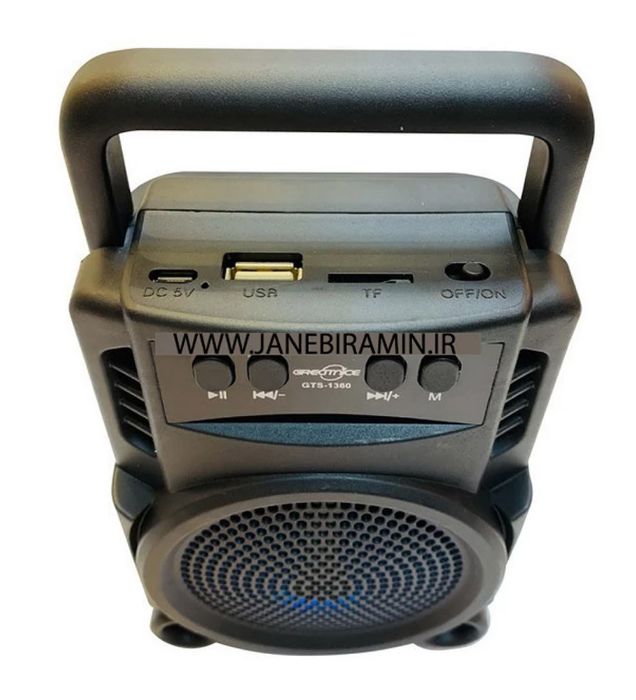 تصویر  اسپیکر بلوتوثی قابل حمل گریت نایس مدل GTS-1360