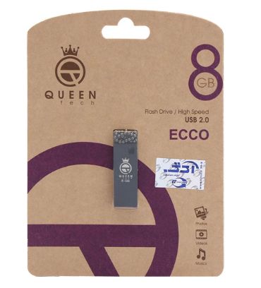 فلش مموری کوئین تک مدل ECCO USB 2.0 ظرفیت 8 گیگابایت
