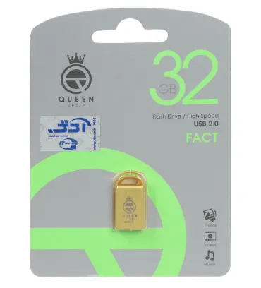 تصویر فلش مموری کوئین مدل FACT USB 2.0 ظرفیت 32 گیگابایت