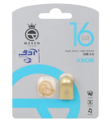 تصویر فلش مموری کوئین تک مدل Knob USB 2.0 ظرفیت 16 گیگابایت