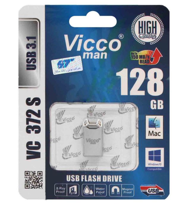 تصویر  فلش مموری ویکومن مدل VC372 USB 3.1 ظرفیت 128 گیگابایت