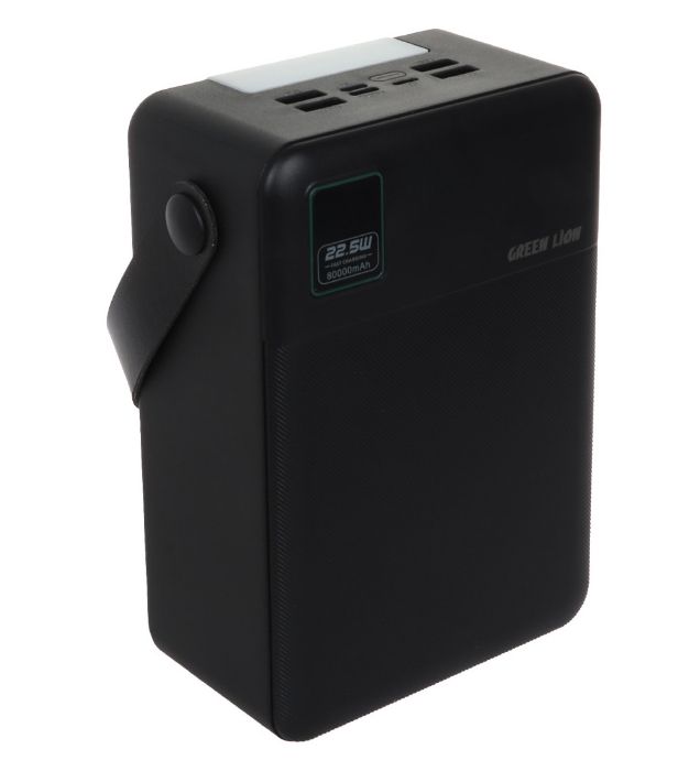 تصویر  پاور بانک 22.5W گرین لاین مدل GNTHU80KPBBK ظرفیت 80000 میلی آمپر ساعت