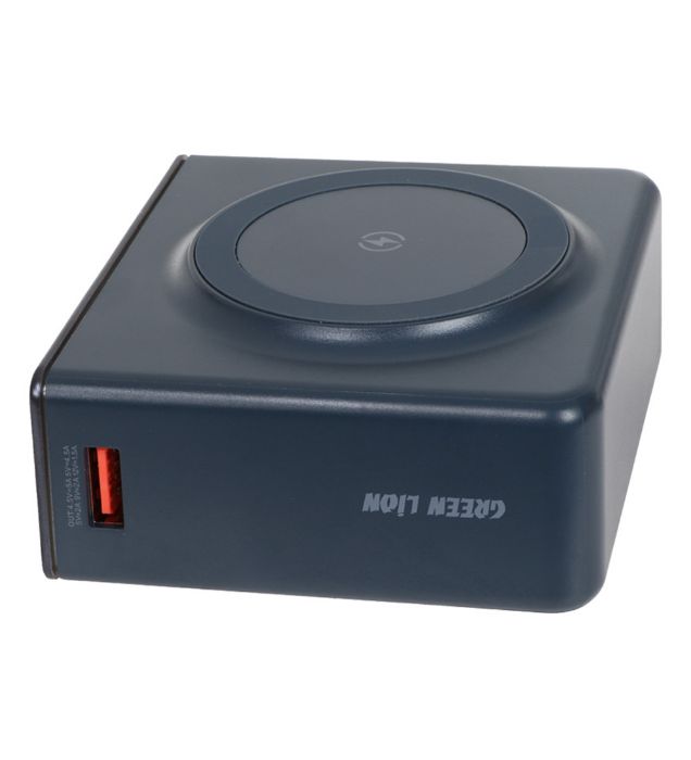 تصویر  پاور بانک 22.5W گرین لاین مدل Challenge Mag Safe GNCHMG20PBBL ظرفیت 20000 میلی آمپر ساعت