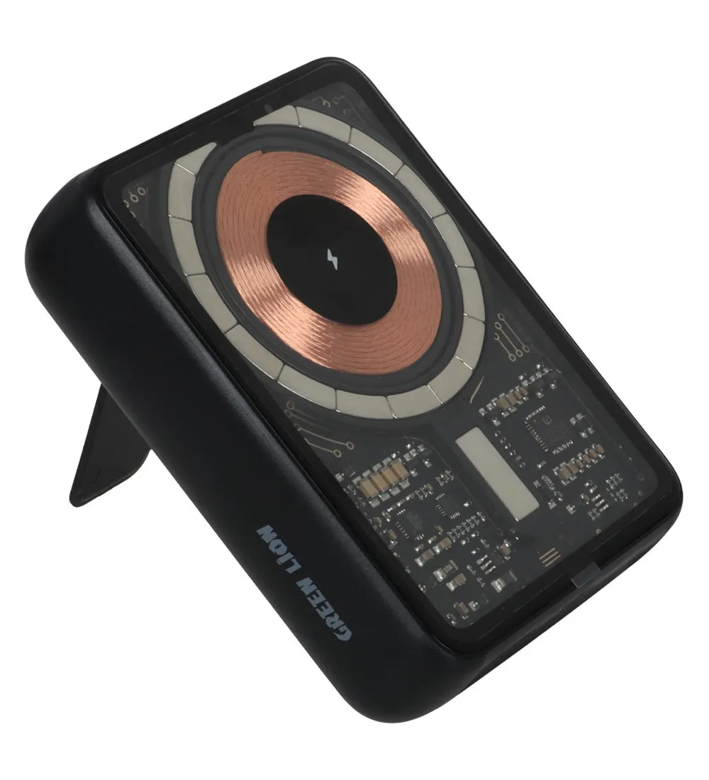 تصویر  پاور بانک 22.5W گرین لاین مدل GNCHMAGPB10 ظرفیت 10000 میلی آمپر ساعت