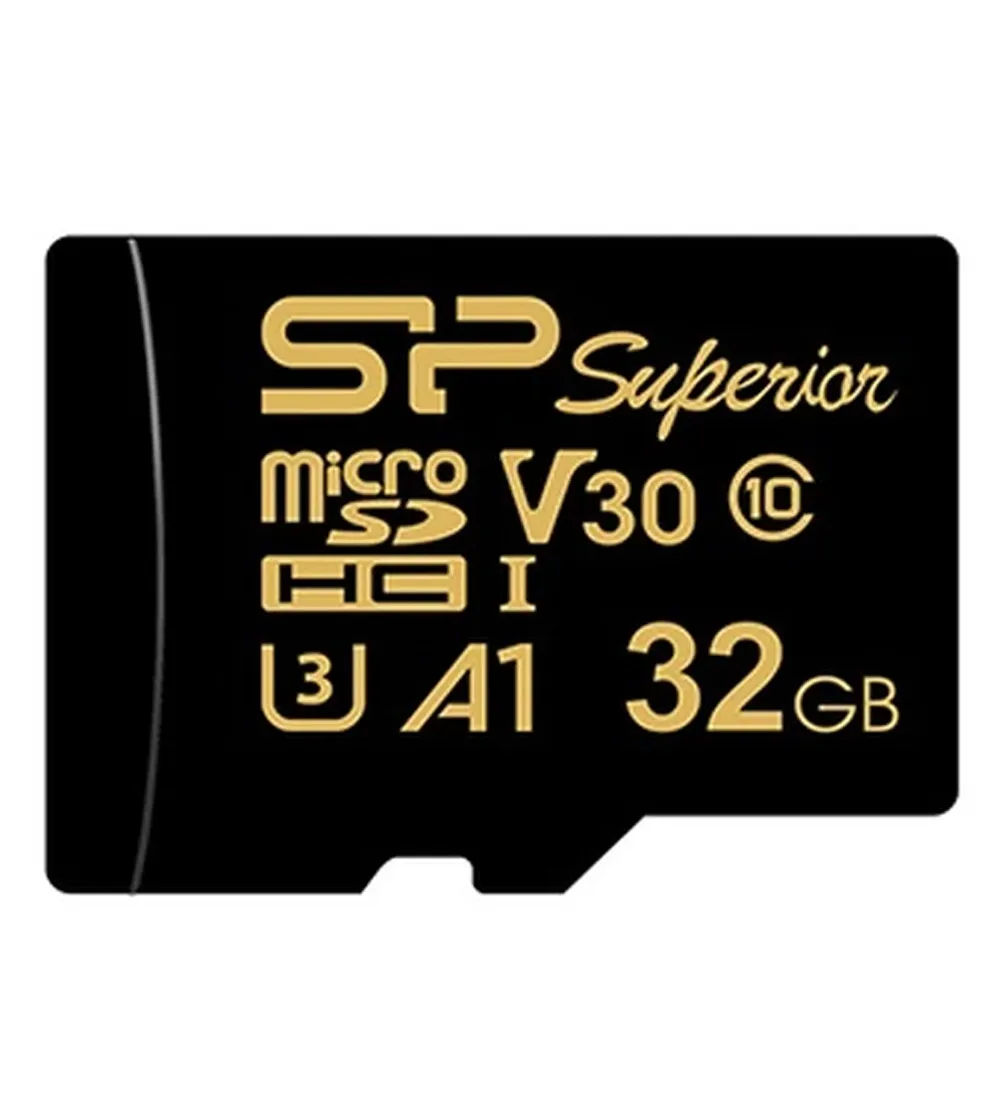 تصویر  کارت حافظه سیلیکون پاور مدل HC CL10 U3 Golden Series Superior UHS-I V30 A1 4K UHD W/0 100/80 ظرفیت 32 گیگابایت