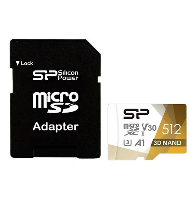 تصویر  کارت حافظه microSDXC سیلیکون پاور مدل XC CL10 U3 Superior Pro UHS-I V30 A1 4K UHD W/1 100/80 به همراه آداپتور ظرفیت 512 گیگابایت