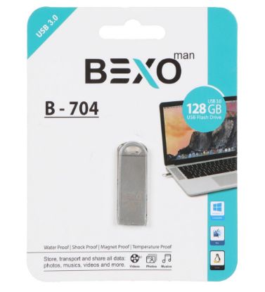 تصویر  فلش مموری بکسو مدل B-704 USB 3.0 ظرفیت 128 گیگابایت