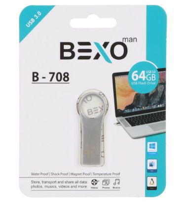 تصویر  فلش مموری بکسو مدل B-708 USB 3.0 ظرفیت 64 گیگابایت