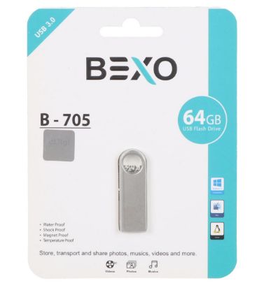 تصویر  فلش مموری بکسو مدل B-705 USB 3.0 ظرفیت 64 گیگابایت