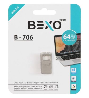 تصویر  فلش مموری بکسو مدل B-706 USB 3.0 ظرفیت 64 گیگابایت