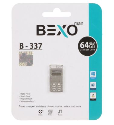 تصویر  فلش مموری بکسو مدل B-337 USB 2.0 ظرفیت 64 گیگابایت